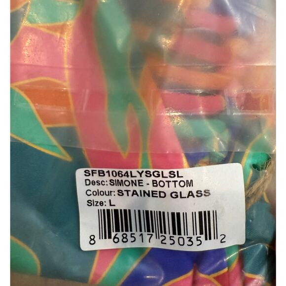 NWT Stone Fox Revolve Bikini Set Stain Glass SIMONE BOTTOM LELE TOP Size Large - Picture 7 of 11